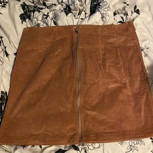 Blush pink mini skirt